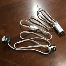 7ft. - 2 Light Set for Christmas Village Buildings w/ on/off Switch White Cord picture