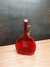1970 Red Glass Bottle Bicentennial Colebrook NH New Hampshire 200th Anniversary  picture