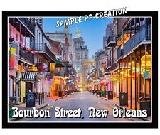 BOURBON STREET NEW ORLEANS photo fridge MAGNET 4 X 3 inches TRAVEL picture