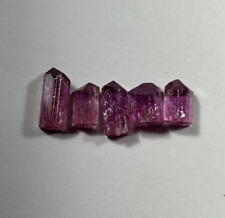 Parcel of ultra rare terminated purple imperial topaz crystals from Ouro Preto picture