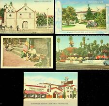 FIVE Los Angles General Scenes Vintage Post Cards -AA-35 picture
