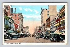 Joplin MO-Missouri, Main Street, c1925 Vintage Souvenir Postcard picture