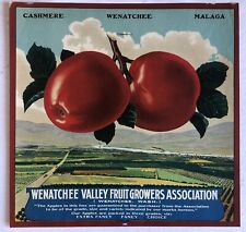 Wenatchee Valley Fruit Growers Brand Apple Label - Circa 1906 - Three Towns picture