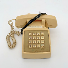 Vintage AT&T Push Button Desk Phone ATT CS2500DMGF Beige picture