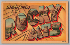 Postcard Greetings From Rocky Mountains, Large Letter picture
