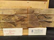 Plans for Fort Ligonier 1758 & Fort Michilimackinac 1766 Documents lot of 2 picture