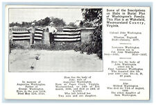 c1940s Washington Family Burial Plots, Wakefield Virginia VA Postcard picture