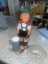 Vintage Goebel Hummel Vinyl Boy Doll, Beer Stein for Father Turnips 11 1/2” tall picture