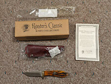 Hunter's Classic NAHC Orange Jig Bone Fixed Blade Knife H1732 picture