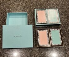 TIFFANY & Co. 2 Deck Playing Cards Pink & Blue With 2 Boxes picture