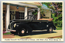 Warm Springs GA Georgia - President Roosevelt's Ford Convertible - Postcard picture