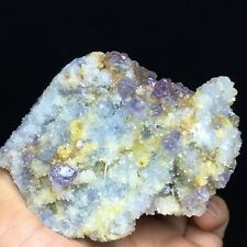 300g Natural Transparent Gem Level Dark Purple Fluorite Mineral Specimen/China picture
