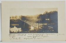 RPPC Le Sueur MN Minnesota River & Bridge Real Photo c1907 Postcard P1 picture