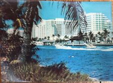 Vintage 3D Lenticular , Indian Creek Waterway , Miami Fla. 4x5.75” Postcard  NOS picture