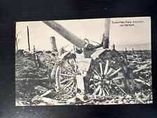 WWI German captured French artillery gun on the front Verdun Erobertes Franz picture
