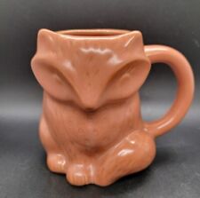 Threshold 3D Fox Mug 11oz Brown Stoneware Coffee Or  Tea  Mug  picture