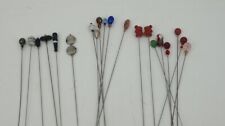 Vintage & Antique Lot Of 20 Ladies Long Hat Stick Pins, These Are Awesome 😎 picture