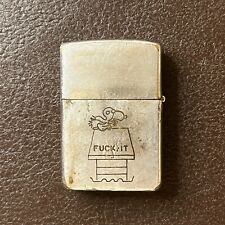 Vintage Vietnam ZIPPO SNOOPY Made in 1966 “When I Die Bury Me The Face Down