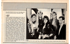 HEART band:  20  original, career clippings pages lot Nancy + Ann Wilson etc picture