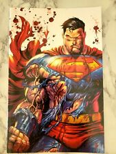 SUPERMAN #4 BATTLE DAMAGE TYLER KIRKHAM VIRGIN LIMITED EDITION 2000 SDCC picture