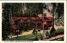 Pike's Peak CO-Colorado, Half Way House, Vintage Postcard picture