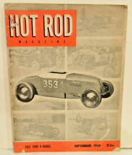 ORIGINAL HOT ROD MAGAZINE 1949 SEPTEMBER FAST FORD 4 BARREL COVER ISSUE picture