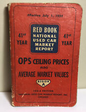 1952 41st YR “RED BOOK NATIONAL USED CAR MARKET REPORT” REGION A  RARE CARS picture