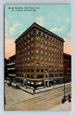 Fort Wayne IN-Indiana, Panoramic View Shoaff Building, Vintage c1912 Postcard picture