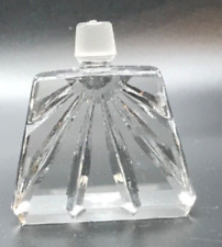 Vintage Perfume Bottle Clear Cut Glass/Crystal Perfume Bottle Stopper picture