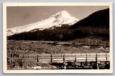 RPPC Mt. Hood Oregon View From White River c1930s Real Photo Postcard picture