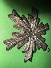 1978 Gorham STERLING SILVER Annual Snowflake Christmas Ornament picture
