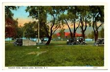 Vintage Tourist Park, Camping, Seneca Lake, Watkins, NY Postcard picture