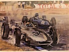 AWESOME 1962 Porsche Grand Prix  Of France FII Type 814 Gotschke Poster 23x17 picture