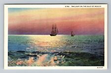 Twilight On The Gulf Of Mexico Vintage Souvenir Postcard picture