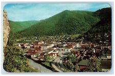 Wallace Idaho ID Postcard Aerial View Of Residence Section Steep Hillside c1960s picture
