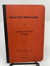 1947 Missouri Pacific Railroad Company RR Schedule of Wages Trainmen picture