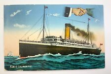 RMS Laurentic Postcard White Star Liner Steamship Handshake Muskoka Ont FF125 picture
