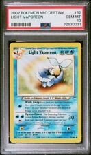 PSA 10 Pokemon 2002 Neo Destiny Light Vaporeon #52 🔥Super Low Pop 49🔥 picture