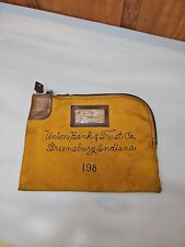 Vintage Union Bank & Trust Greensburg Indiana 198 Locking with Key Bank Bag picture