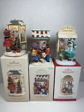 Lot of 3 Hallmark Christmas Window Ornaments 2006, 2008 & 2016 picture