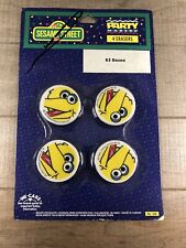 Sesame Street Big Bird Erasers Party Favors 4 Pack NOS Rare picture
