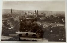 The Art Gallery From Park Terrace, Glasgow, Scotland 1956 RPPC Vintage Postcard picture