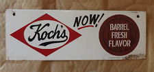 Scarce Old Koch's Beer Metal Door or Rack Sign - 14-5/8