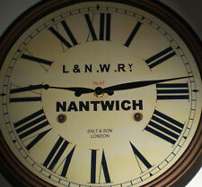 L&NWR London & North Western Railway, 30cm Station Wall Clock, Nantwich Station picture
