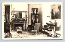 c1951 RPPC Interior Drawing Room Colonel Black Mansion Ellsworth ME Postcard picture