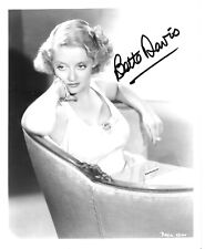 Bette Davis Autograph Glamour Portrait Actress Oscar Winner Warner Brothers picture