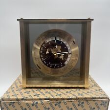 Seiko World Time Zone Desk Clock Airplane Second Hand Quartz Mantel w/ Box EUC picture