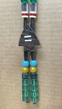 Vtg Boy Scout Tamegonit Lodge Arrowhead Coup Thong Wooden Arrow Necklace Green picture