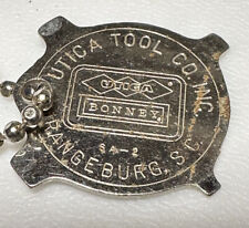 Vintage Utica Tool Co Bonney Forge Orangeburg SC Pocket Screwdriver Keychain picture