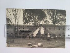 Antique Vintage photo postcard farming early settlers camp tent land clearing picture